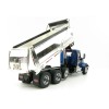 Diecast Masters 71073 - Peterbilt 567 Dump Truck Blue with Chromed Dump Body  - Scale 1:50