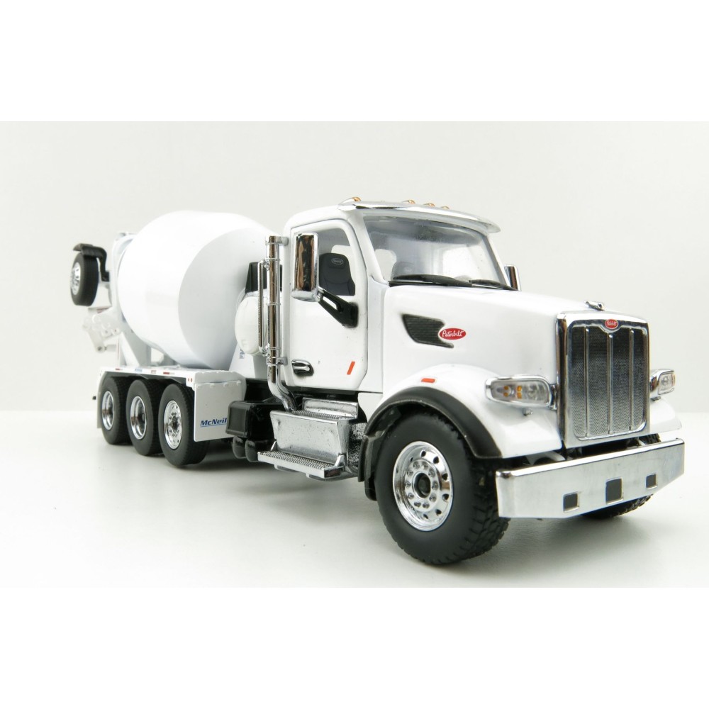 Diecast Masters 71074 - Peterbilt 579 Truck White with McNeilus Bridgemaster Concrete Mixer  - Scale 1:50
