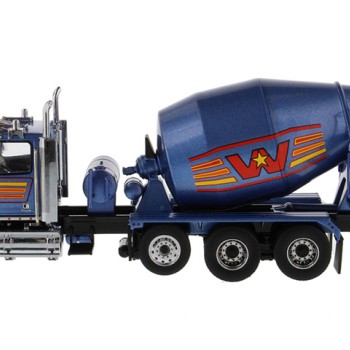 Diecast Masters 71075 - Western Star 4900 Blue Metallic Cement Mixer McNeilus BridgeMaster - Scale 1:50 