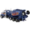 Diecast Masters 71075 - Western Star 4900 Blue Metallic Cement Mixer McNeilus BridgeMaster - Scale 1:50 