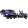 Diecast Masters 71075 - Western Star 4900 Blue Metallic Cement Mixer McNeilus BridgeMaster - Scale 1:50 