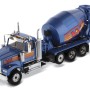 Diecast Masters 71075 - Western Star 4900 Blue Metallic Cement Mixer McNeilus BridgeMaster - Scale 1:50 