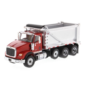 Diecast Masters 71076 - International HX620 SB Red Dump Truck OX Stampede - Scale 1:50