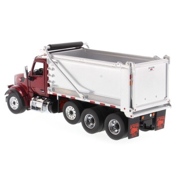 Diecast Masters 71077 - Peterbilt 579 Metallic Red Dump Truck OX Stampede - Scale 1:50