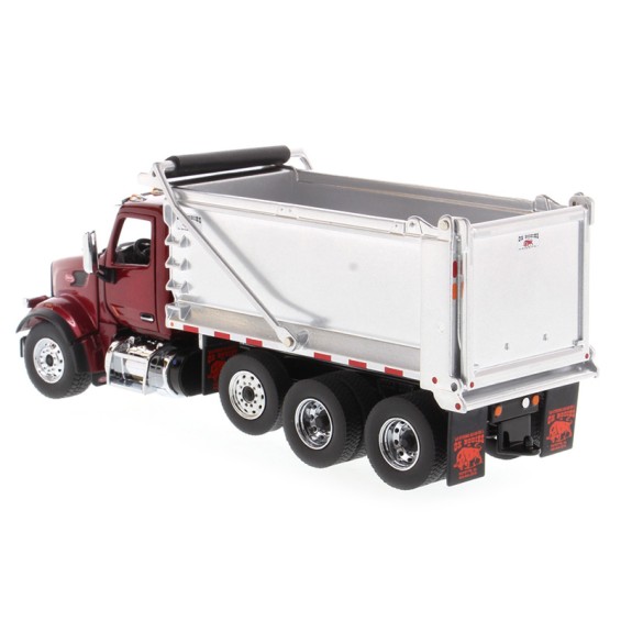 Diecast Masters 71077 - Peterbilt 579 Metallic Red Dump Truck OX Stampede - Scale 1:50