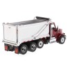 Diecast Masters 71077 - Peterbilt 579 Metallic Red Dump Truck OX Stampede - Scale 1:50
