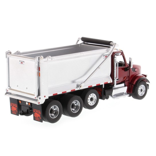 Diecast Masters 71077 - Peterbilt 579 Metallic Red Dump Truck OX Stampede - Scale 1:50