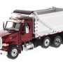 Diecast Masters 71077 - Peterbilt 579 Metallic Red Dump Truck OX Stampede - Scale 1:50