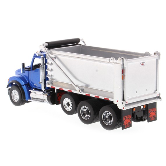 Diecast Masters 71078 - Kenworth T880 Metallic Blue Dump Truck OX Stampede - Scale 1:50