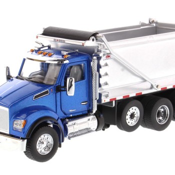 Diecast Masters 71078 - Kenworth T880 Metallic Blue Dump Truck OX Stampede - Scale 1:50