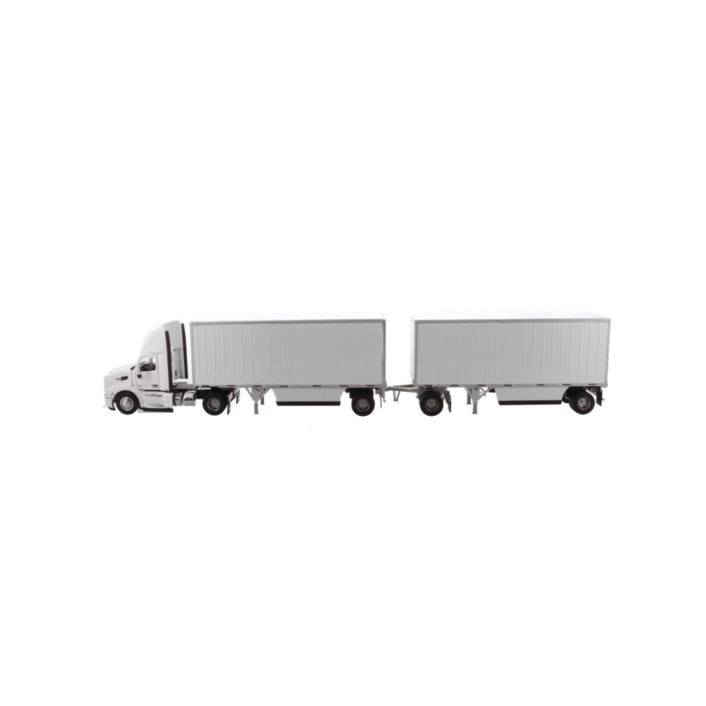 Diecast Masters 71099 - Peterbilt 579 UltraLoft Prime Mover 4x2 with 2x Wabash National 28ft Pup Trailer - Scale 1:50