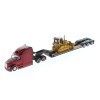 Diecast Masters 84419 - Peterbilt Model 579 UltraLoft Truck with Lowboy Trailer and Cat D5M Dozer - Scale 1:87