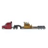 Diecast Masters 84419 - Peterbilt Model 579 UltraLoft Truck with Lowboy Trailer and Cat D5M Dozer - Scale 1:87