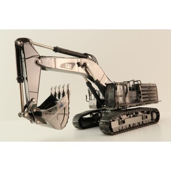 Diecast Masters 85547 - Caterpillar CAT 390F L Hydraulic Excavator Gunmetal Chrome Commemorative Series - Scale 1:50