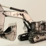 Diecast Masters 85547 - Caterpillar CAT 390F L Hydraulic Excavator Gunmetal Chrome Commemorative Series - Scale 1:50