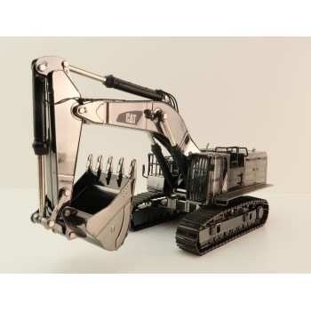 Diecast Masters 85547 - Caterpillar CAT 390F L Hydraulic Excavator Gunmetal Chrome Commemorative Series - Scale 1:50