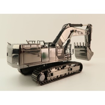 Diecast Masters 85547 - Caterpillar CAT 390F L Hydraulic Excavator Gunmetal Chrome Commemorative Series - Scale 1:50