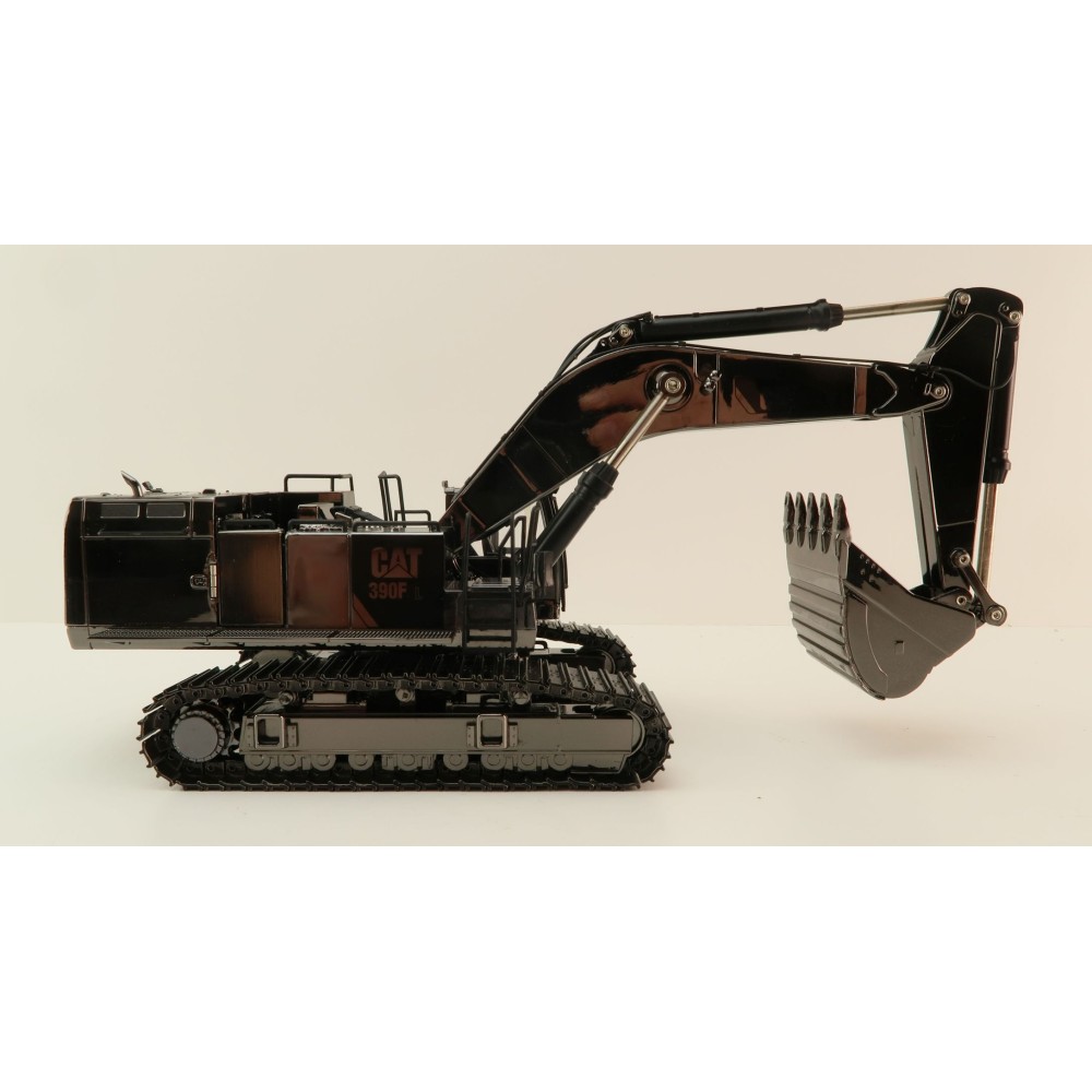 Diecast Masters 85547 - Caterpillar CAT 390F L Hydraulic Excavator Gunmetal Chrome Commemorative Series - Scale 1:50