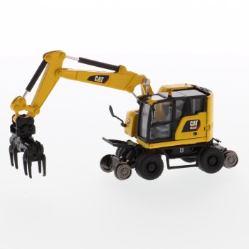 Diecast Masters 85612 - CAT Caterpillar M323F Railroad Wheeled Excavator - Scale 1:87