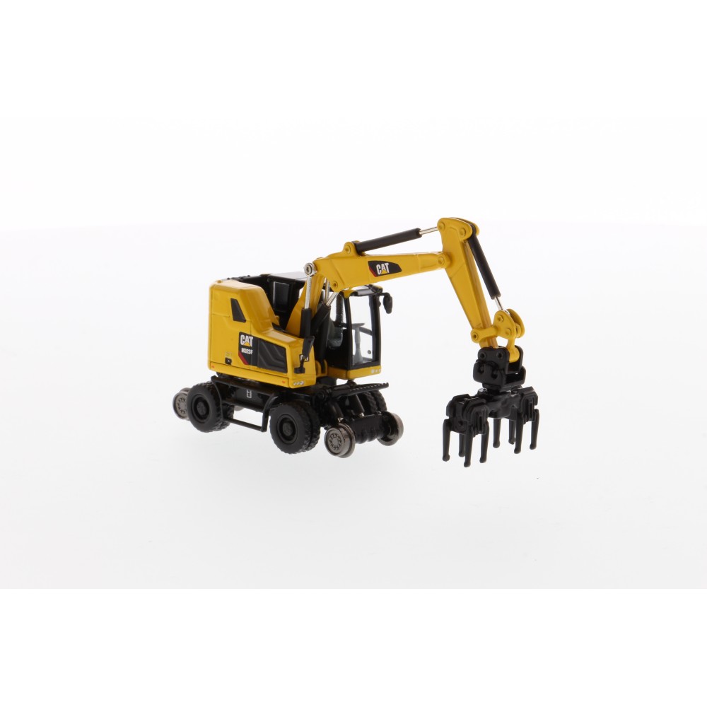 Diecast Masters 85612 - CAT Caterpillar M323F Railroad Wheeled Excavator - Scale 1:87