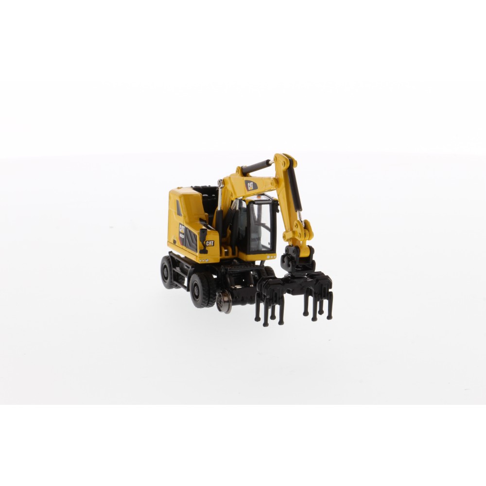 Diecast Masters 85612 - CAT Caterpillar M323F Railroad Wheeled Excavator - Scale 1:87