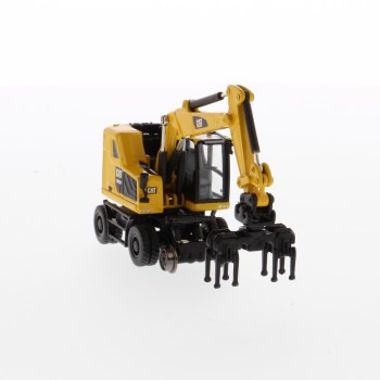Diecast Masters 85612 - CAT Caterpillar M323F Railroad Wheeled Excavator - Scale 1:87