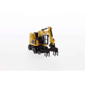 Diecast Masters 85612 - CAT Caterpillar M323F Railroad Wheeled Excavator - Scale 1:87