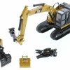 Diecast Masters 85636 - Caterpillar CAT 320F L Hydraulic Excavator With 5 Work Tools - Scale 1:64