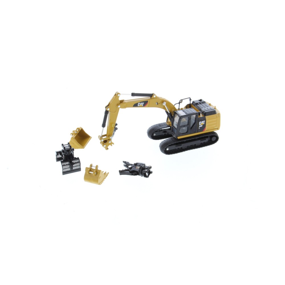 Diecast Masters 85636 - Caterpillar CAT 320F L Hydraulic Excavator With 5 Work Tools - Scale 1:64