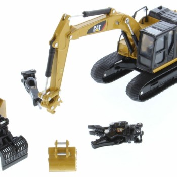 Diecast Masters 85636 - Caterpillar CAT 320F L Hydraulic Excavator With 5 Work Tools - Scale 1:64