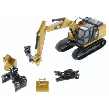 Diecast Masters 85636 - Caterpillar CAT 320F L Hydraulic Excavator With 5 Work Tools - Scale 1:64