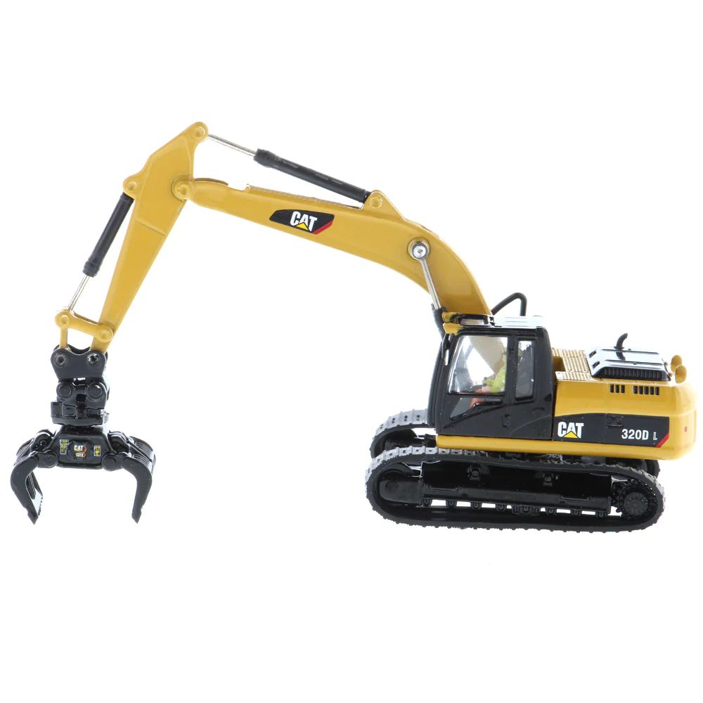 Diecast Masters 85652 - CAT Caterpillar 320D L Hydraulic Excavator with Multiple Work Tools  - Scale 1:87