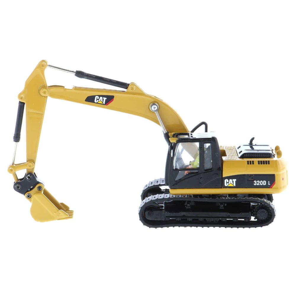 Diecast Masters 85652 - CAT Caterpillar 320D L Hydraulic Excavator with Multiple Work Tools  - Scale 1:87