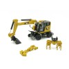 Diecast Masters 85656 - CAT Caterpillar M323F Railroad Wheeled Excavator CAT Color - Scale 1:87