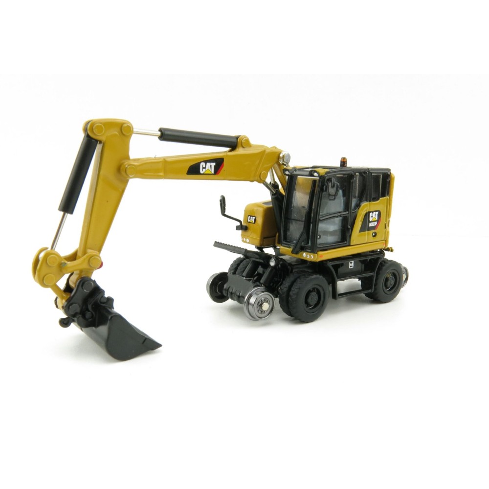 Diecast Masters 85656 - CAT Caterpillar M323F Railroad Wheeled Excavator CAT Color - Scale 1:87
