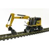 Diecast Masters 85656 - CAT Caterpillar M323F Railroad Wheeled Excavator CAT Color - Scale 1:87