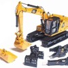 Diecast Masters 85657 - Caterpillar  Cat 323 Next Generation Mod HEX Hydraulic Excavator with 4 Attachments - Scale 1:50
