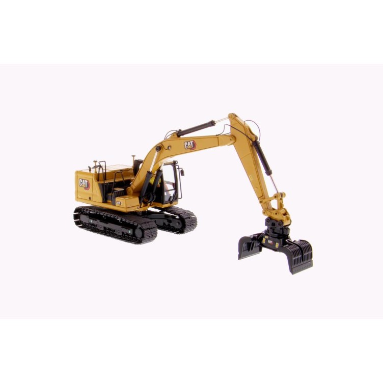 Diecast Masters 85657 - Caterpillar  Cat 323 Next Generation Mod HEX Hydraulic Excavator with 4 Attachments - Scale 1:50