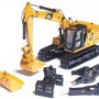 Diecast Masters 85657 - Caterpillar  Cat 323 Next Generation Mod HEX Hydraulic Excavator with 4 Attachments - Scale 1:50