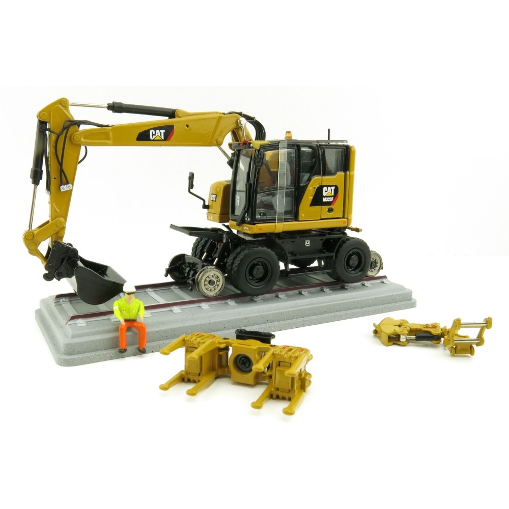 Diecast Masters 85662 - M323F Railroad Wheel SY Excavator CAT Colors - Scale 1:50
