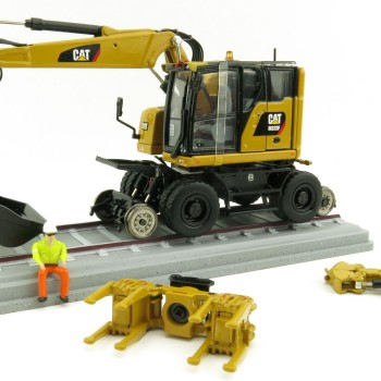 Diecast Masters 85662 - M323F Railroad Wheel SY Excavator CAT Colors - Scale 1:50