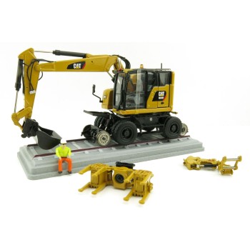 Diecast Masters 85662 - M323F Railroad Wheel SY Excavator CAT Colors - Scale 1:50