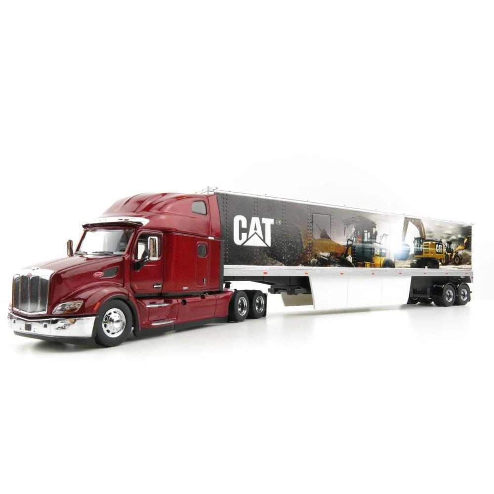 Diecast Masters 85665 - Peterbilt 579 Ultraloft Cab Truck with CAT Mural Trailer - Scale 1:50 