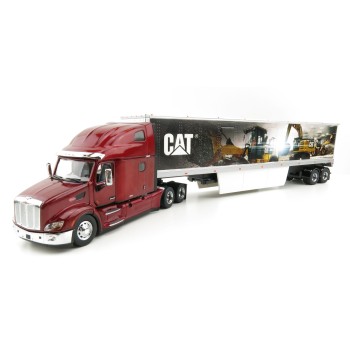Diecast Masters 85665 - Peterbilt 579 Ultraloft Cab Truck with CAT Mural Trailer - Scale 1:50 