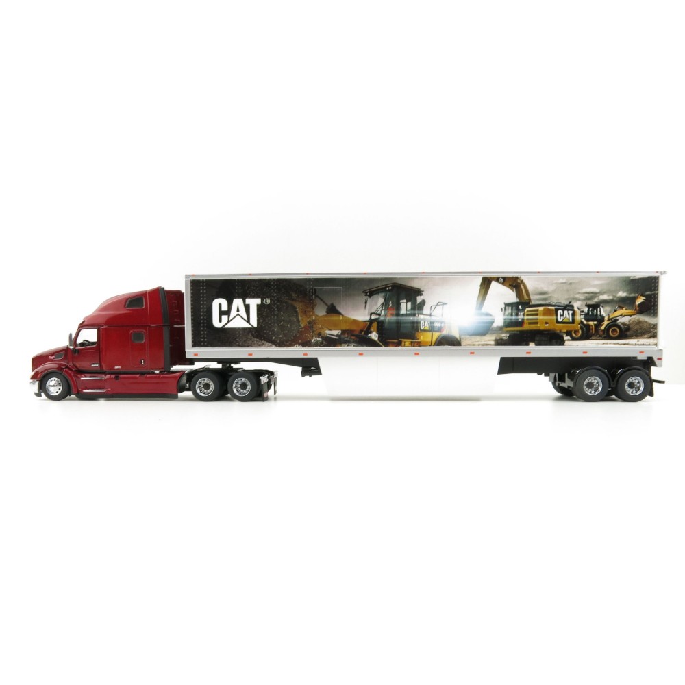 Diecast Masters 85665 - Peterbilt 579 Ultraloft Cab Truck with CAT Mural Trailer - Scale 1:50 