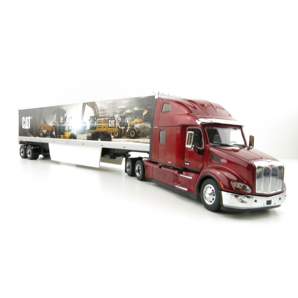 Diecast Masters 85665 - Peterbilt 579 Ultraloft Cab Truck with CAT Mural Trailer - Scale 1:50 