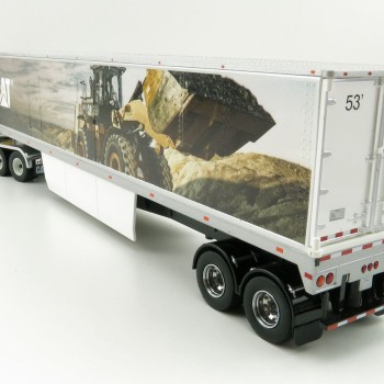 Diecast Masters 85666 - Caterpillar CAT CT660 On-Highway Truck with CAT Mural Trailer - Scale 1:50