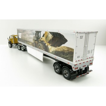 Diecast Masters 85666 - Caterpillar CAT CT660 On-Highway Truck with CAT Mural Trailer - Scale 1:50