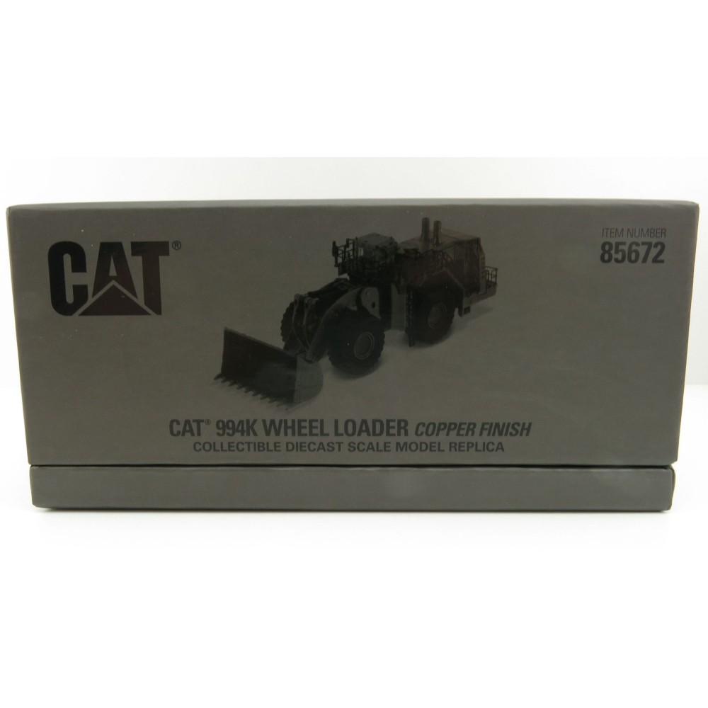 Diecast Masters 85672 - Caterpillar Cat 994K Mining Wheel Loader Copper Finish Special Elite Series New 2021 - Scale 1:125