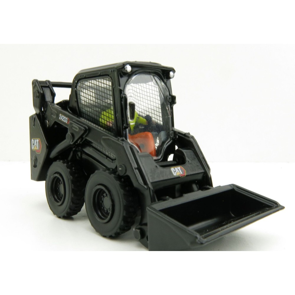 Diecast Masters 85676 BK - Caterpillar Cat 242 D3 Skid Steer Loader Black New 2022 - Scale 1:50